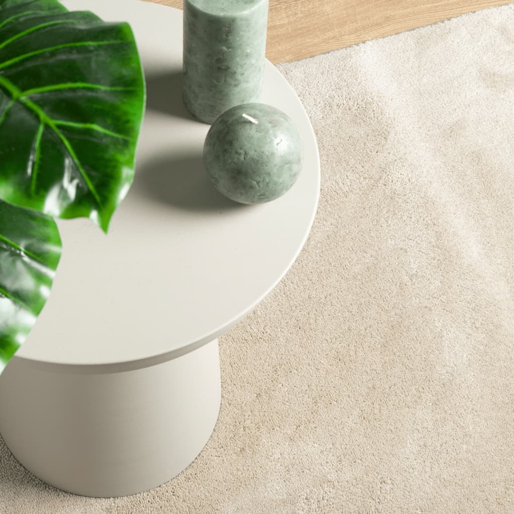 vidaXL Rug OVIEDO Short Pile Beige 200x200 cm