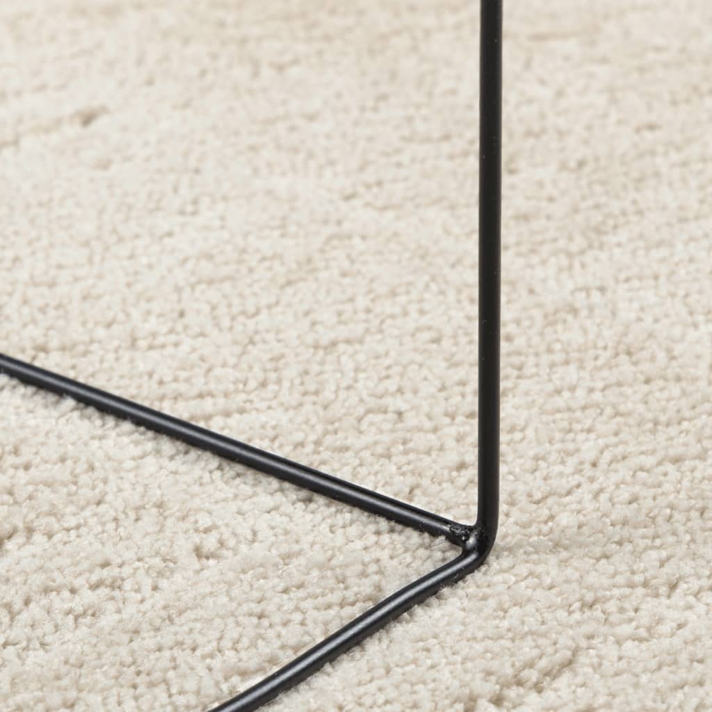vidaXL Rug OVIEDO Short Pile Beige 200x200 cm