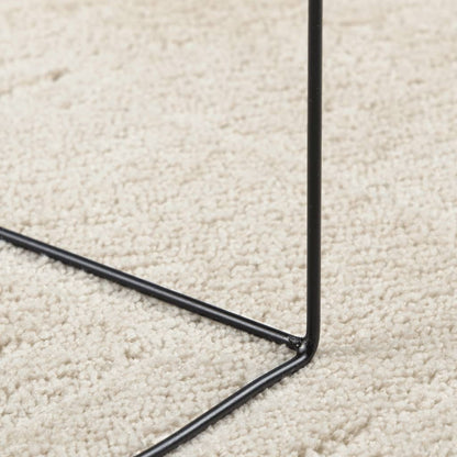 vidaXL Rug OVIEDO Short Pile Beige 200x200 cm