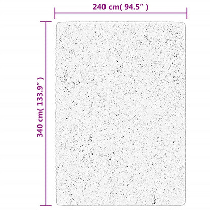 vidaXL Rug OVIEDO Short Pile Beige 240x340 cm