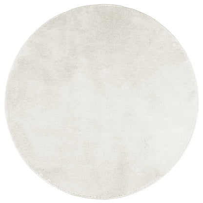 vidaXL Rug OVIEDO Short Pile Cream Ø 160 cm