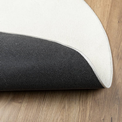 vidaXL Rug OVIEDO Short Pile Cream Ø 160 cm
