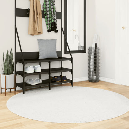 vidaXL Rug OVIEDO Short Pile Cream Ø 160 cm