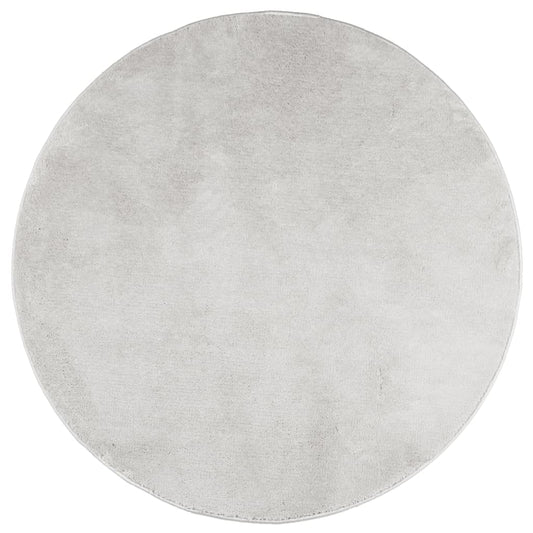 vidaXL Rug OVIEDO Short Pile Grey Ø 120 cm