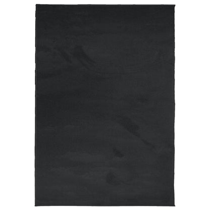 vidaXL Rug OVIEDO Short Pile Black 140x200 cm