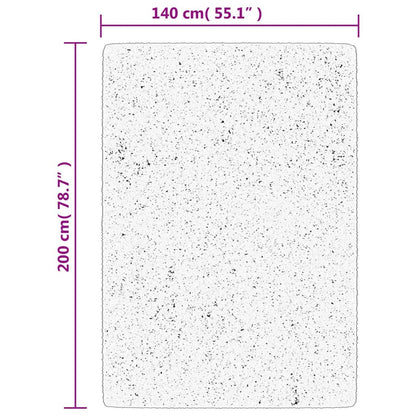 vidaXL Rug OVIEDO Short Pile Black 140x200 cm