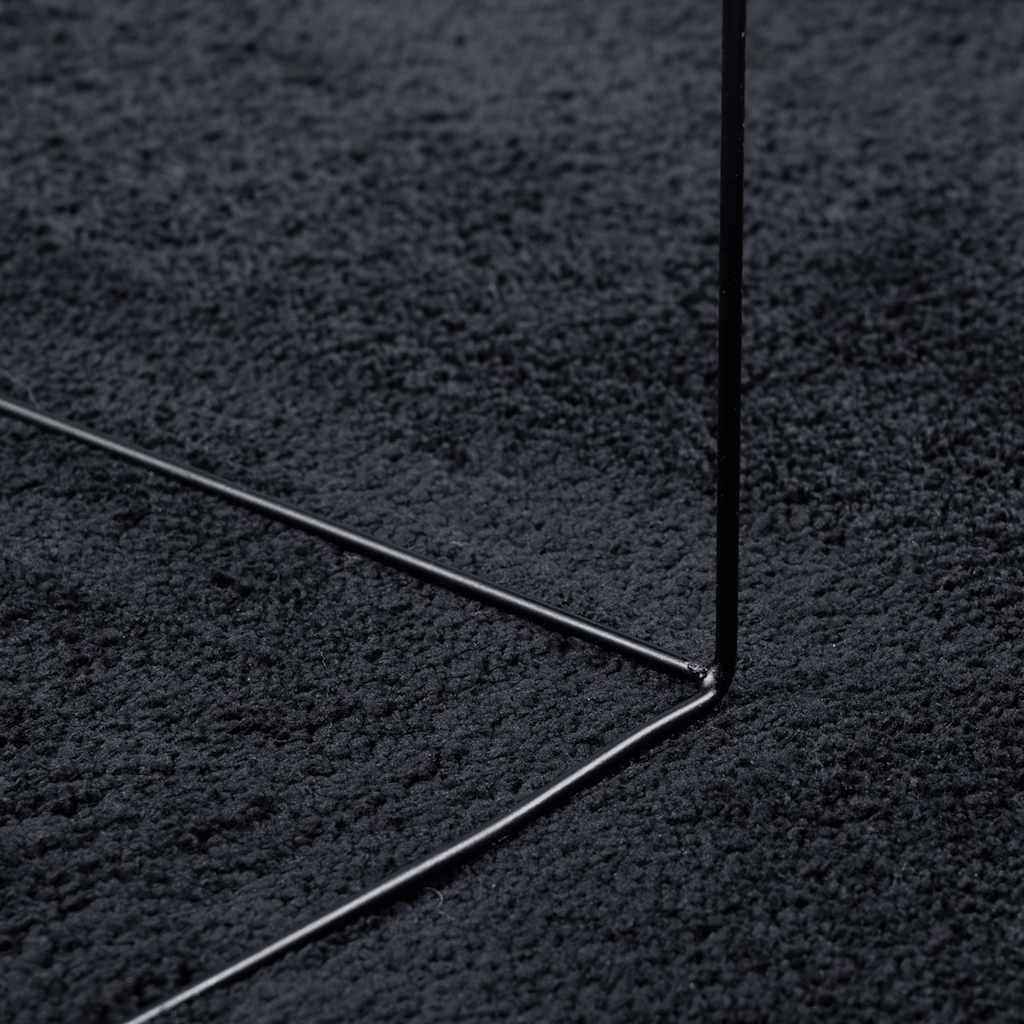 vidaXL Rug OVIEDO Short Pile Black 160x230 cm