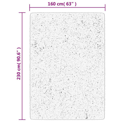 vidaXL Rug OVIEDO Short Pile Black 160x230 cm