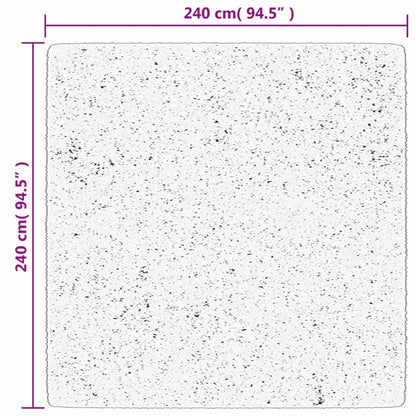 vidaXL Rug OVIEDO Short Pile Black 240x240 cm