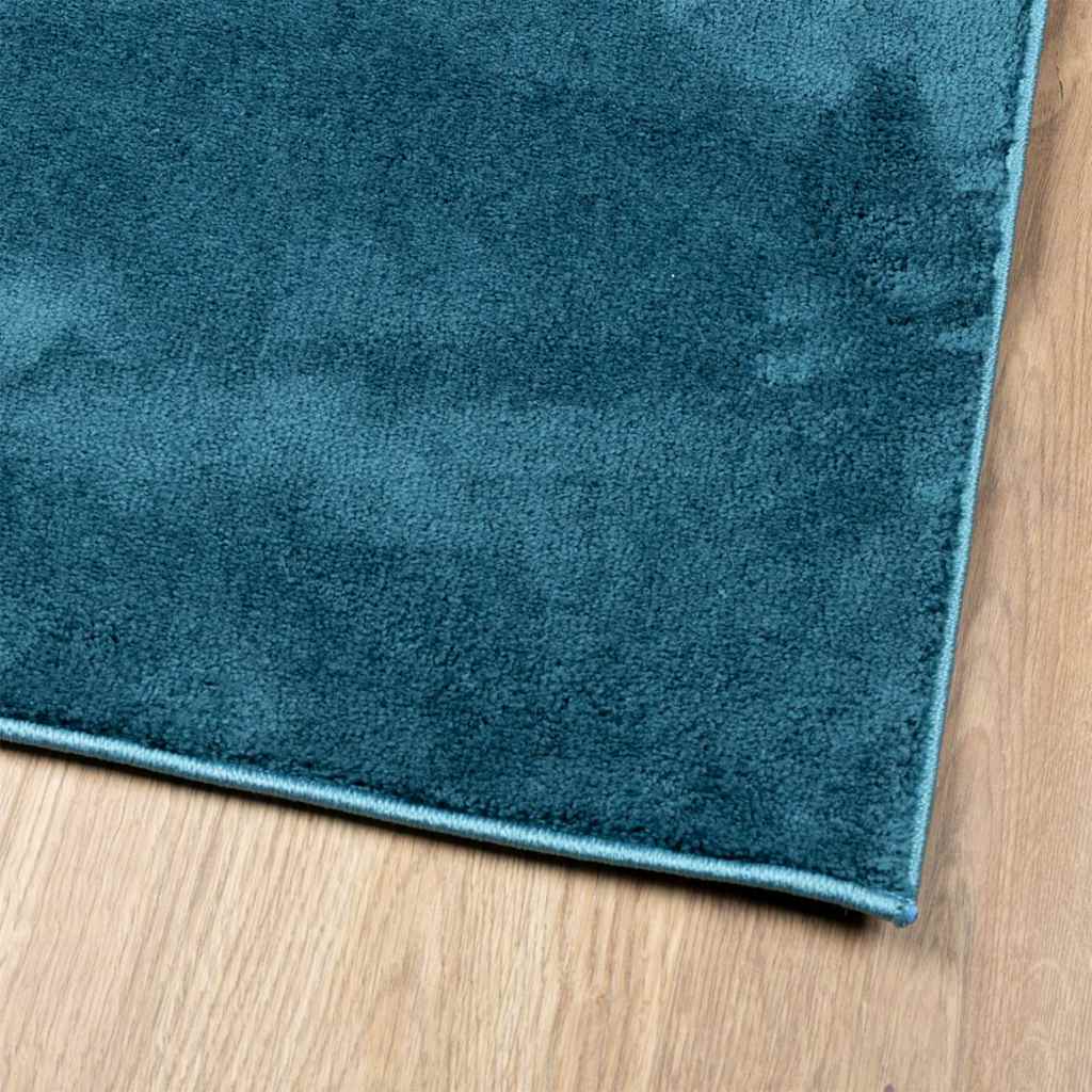 vidaXL Rug OVIEDO Short Pile Turquoise 240x240 cm