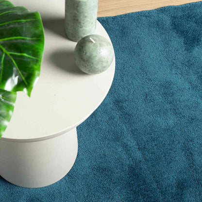vidaXL Rug OVIEDO Short Pile Turquoise 240x240 cm
