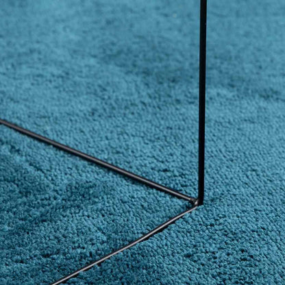 vidaXL Rug OVIEDO Short Pile Turquoise 240x240 cm