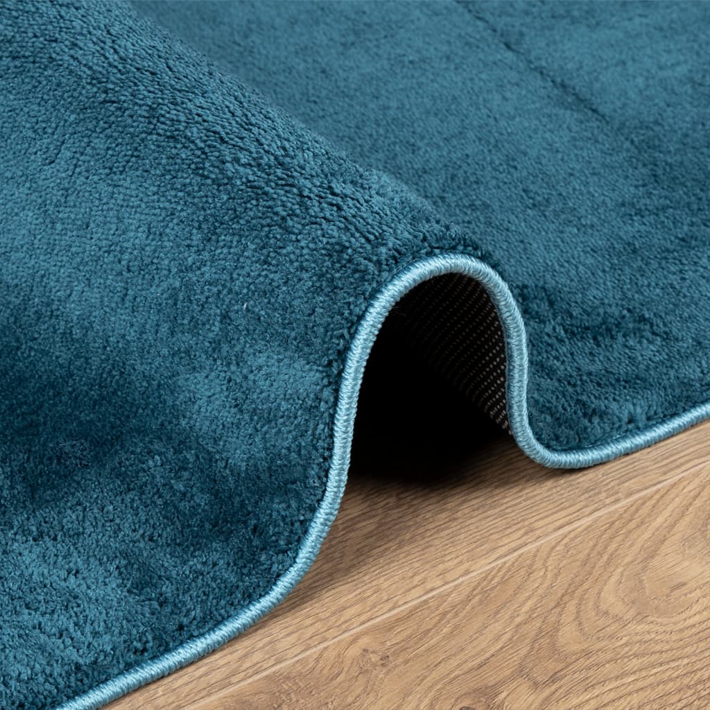 vidaXL Rug OVIEDO Short Pile Turquoise 240x340 cm