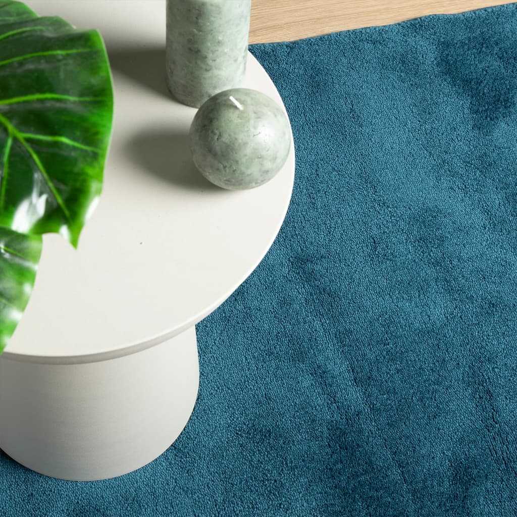 vidaXL Rug OVIEDO Short Pile Turquoise 240x340 cm