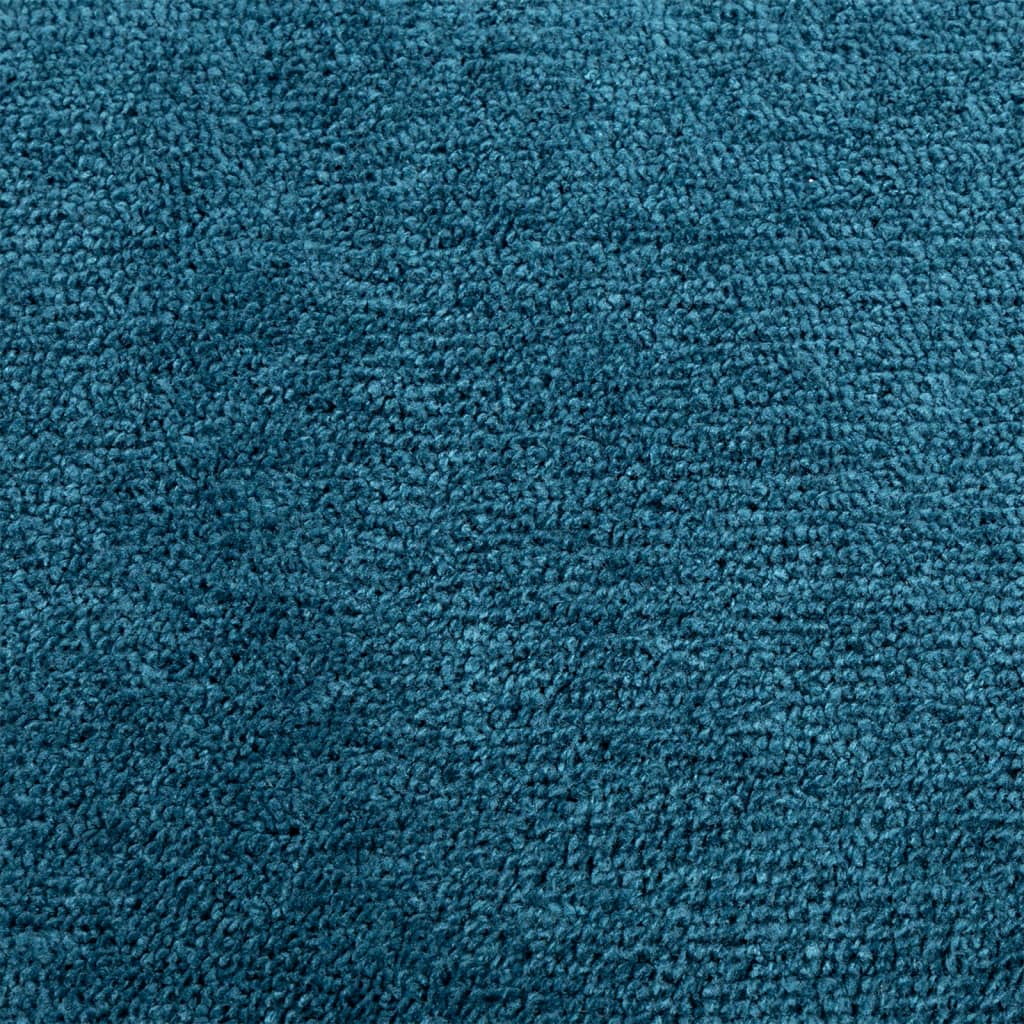 vidaXL Rug OVIEDO Short Pile Turquoise Ø 120 cm