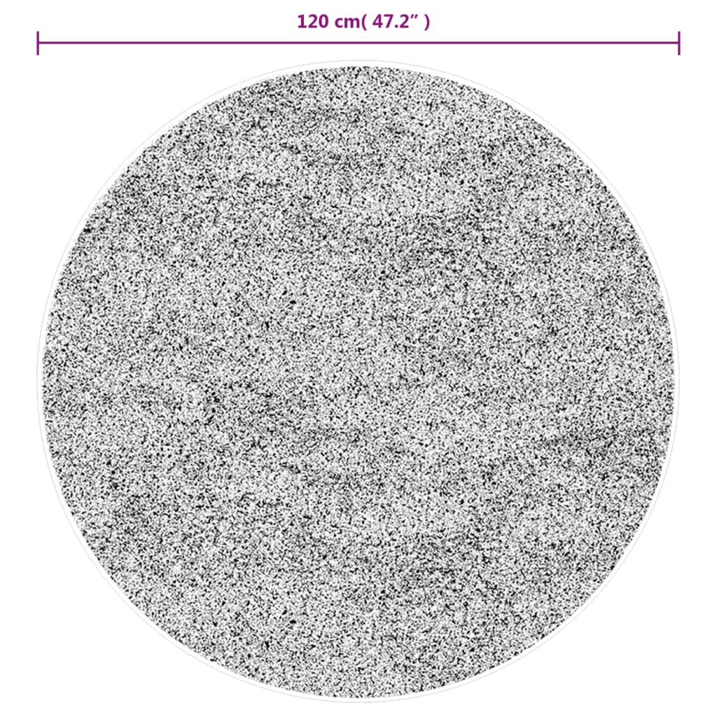 vidaXL Rug OVIEDO Short Pile Turquoise Ø 120 cm