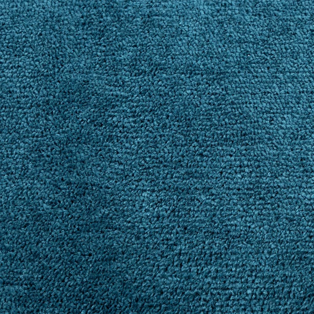vidaXL Rug OVIEDO Short Pile Turquoise Ø 160 cm