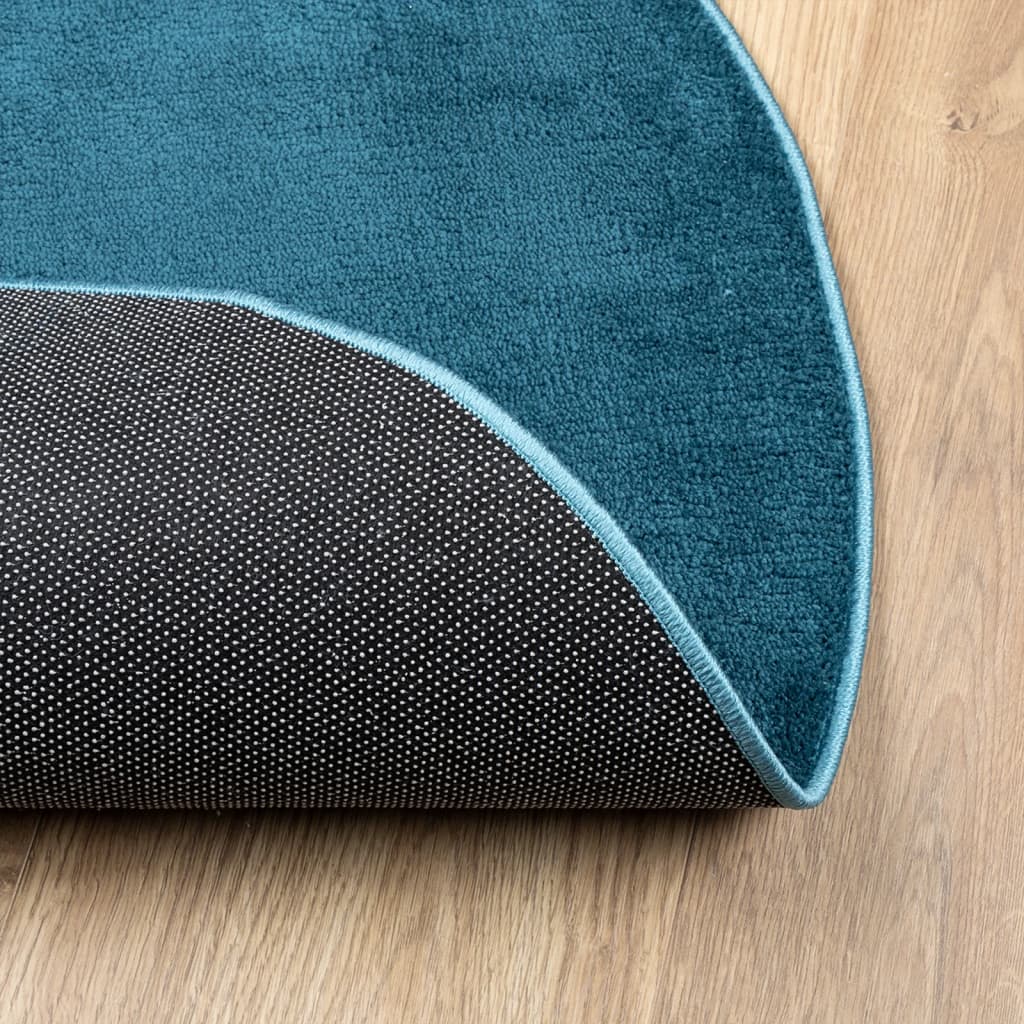 vidaXL Rug OVIEDO Short Pile Turquoise Ø 200 cm