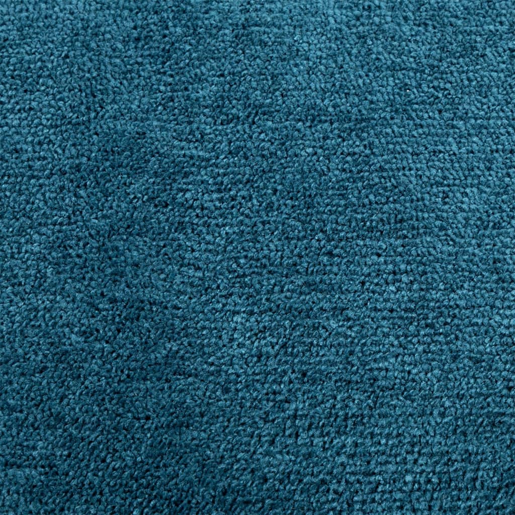 vidaXL Rug OVIEDO Short Pile Turquoise Ø 200 cm