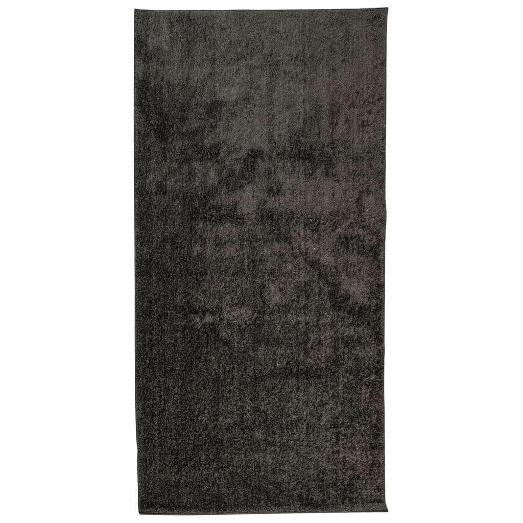 vidaXL Rug ISTAN High Pile Shiny Look Anthracite 100x200 cm