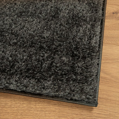 vidaXL Rug ISTAN High Pile Shiny Look Anthracite 100x200 cm