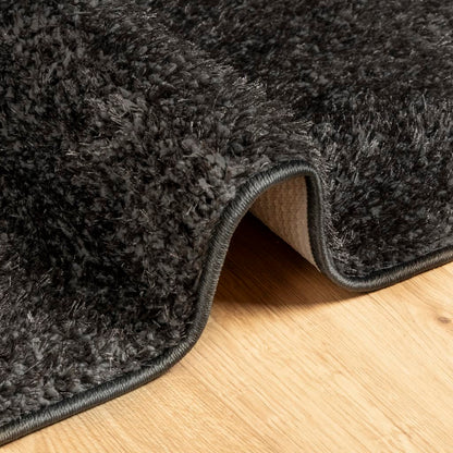 vidaXL Rug ISTAN High Pile Shiny Look Anthracite 120x170 cm