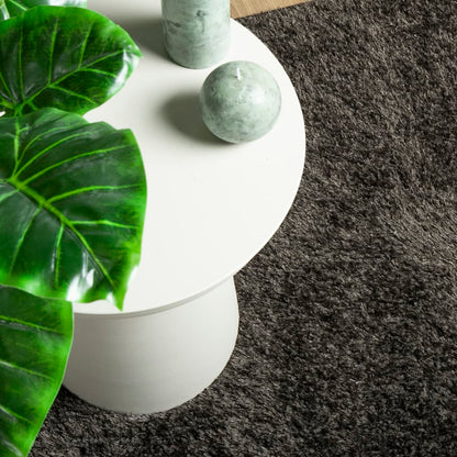 vidaXL Rug ISTAN High Pile Shiny Look Anthracite 140x200 cm