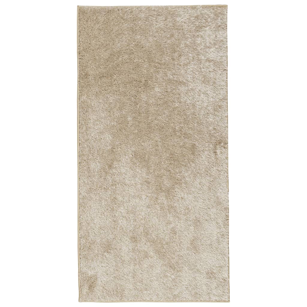 vidaXL Rug ISTAN High Pile Shiny Look Beige 80x150 cm