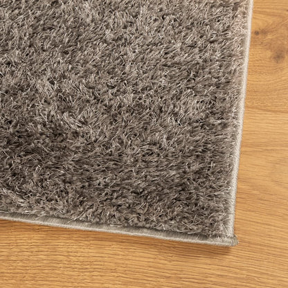 vidaXL Rug ISTAN High Pile Shiny Look Grey 120x170 cm