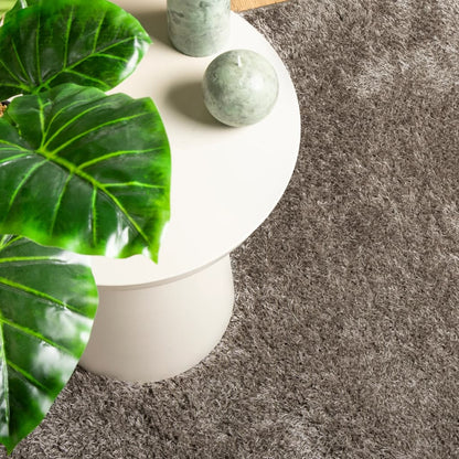 vidaXL Rug ISTAN High Pile Shiny Look Grey 120x170 cm