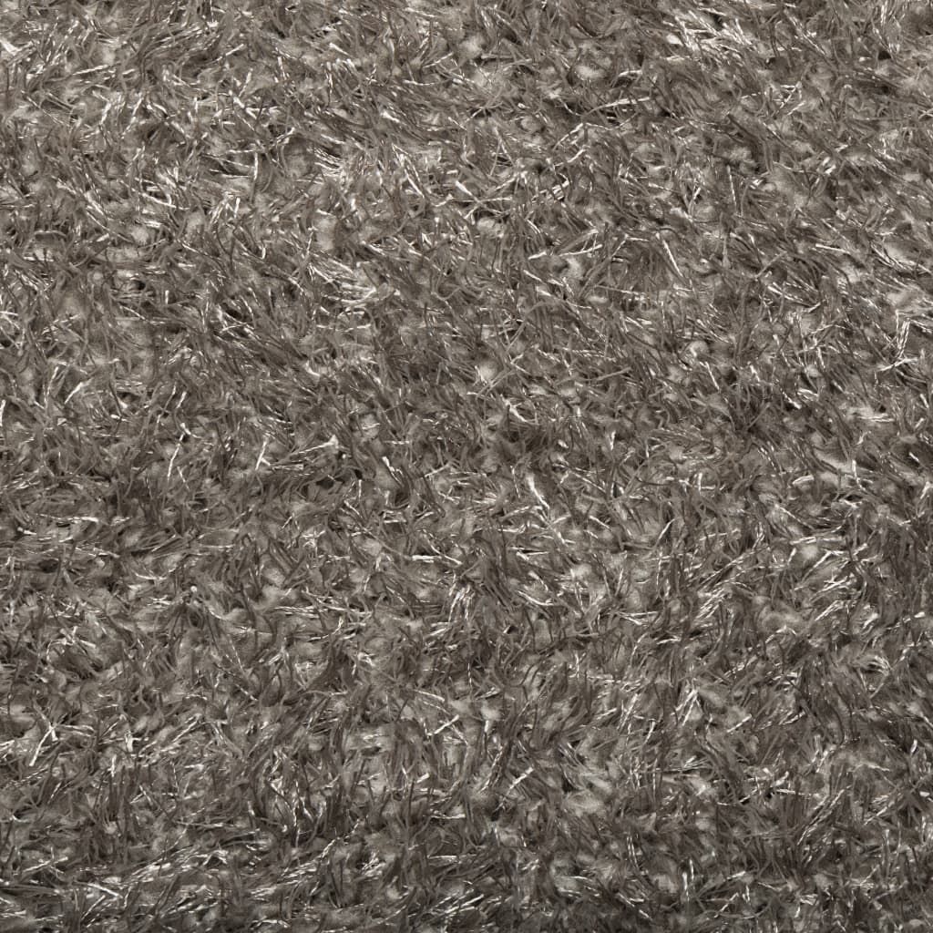 vidaXL Rug ISTAN High Pile Shiny Look Grey 120x170 cm
