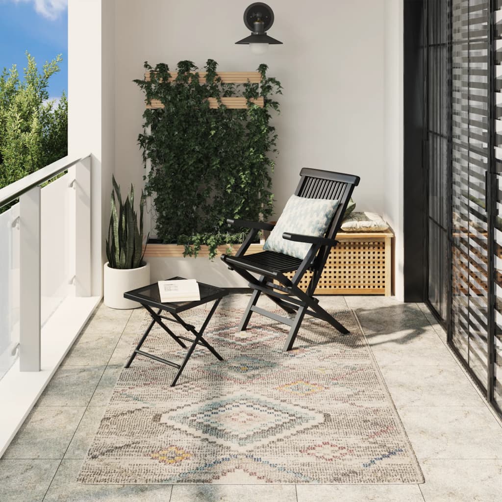 vidaXL Rug ARBIZU Indoor and Outdoor Vintage Design 140x200 cm