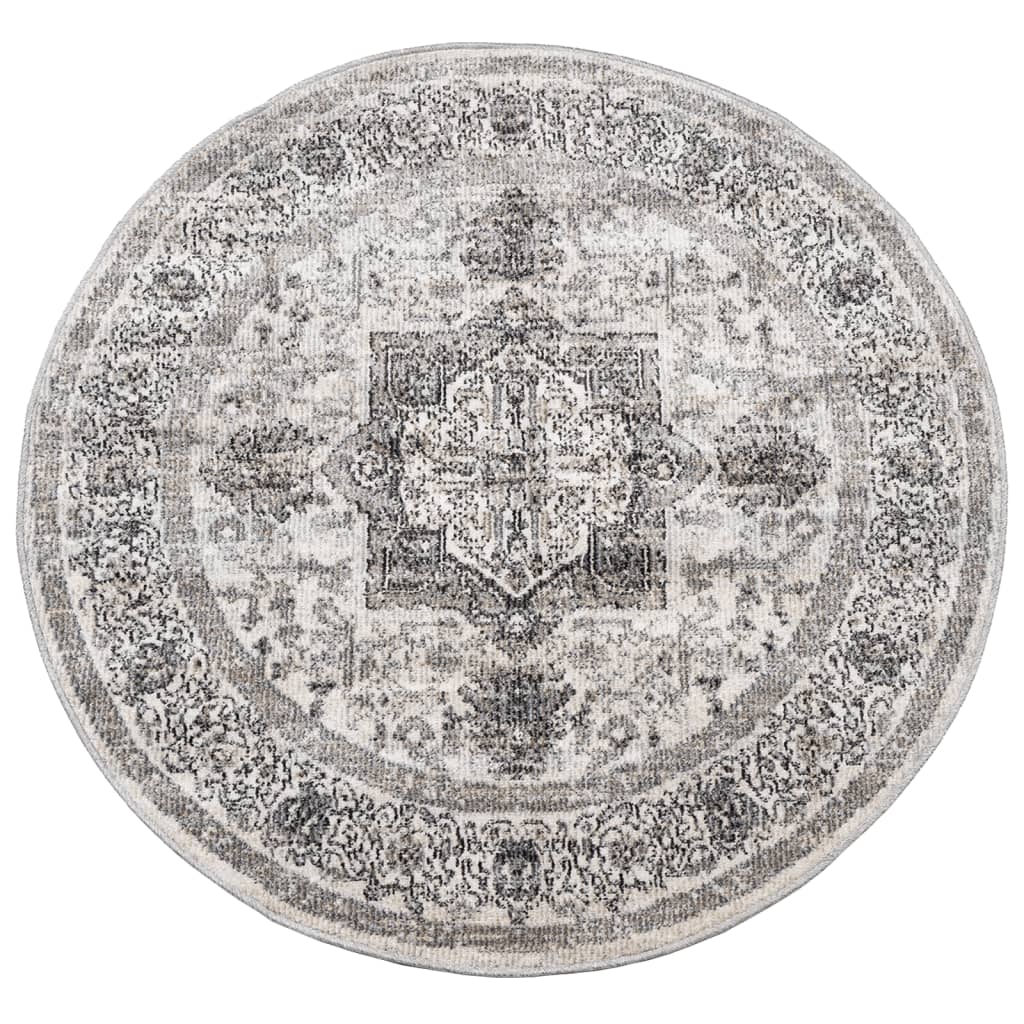 vidaXL Rug ARBIZU Indoor and Outdoor Vintage Design Ø 120 cm