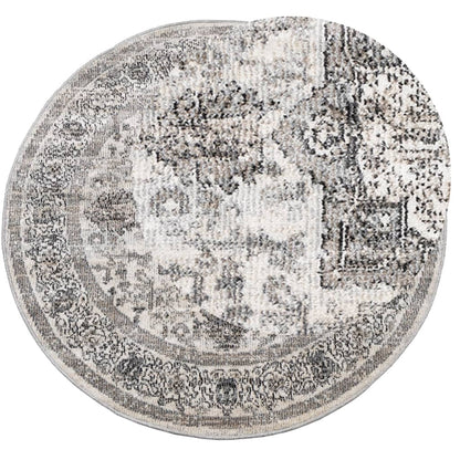 vidaXL Rug ARBIZU Indoor and Outdoor Vintage Design Ø 120 cm