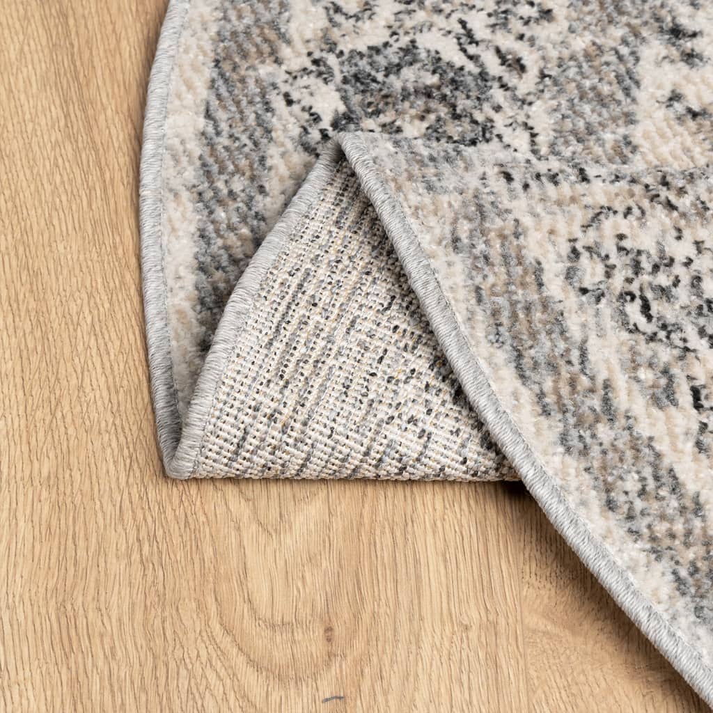 vidaXL Rug ARBIZU Indoor and Outdoor Vintage Design Ø 120 cm