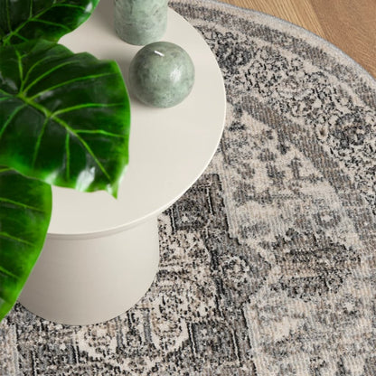 vidaXL Rug ARBIZU Indoor and Outdoor Vintage Design Ø 120 cm