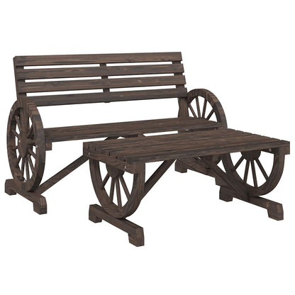vidaXL 4 Piece Garden Lounge Set Solid Wood Fir