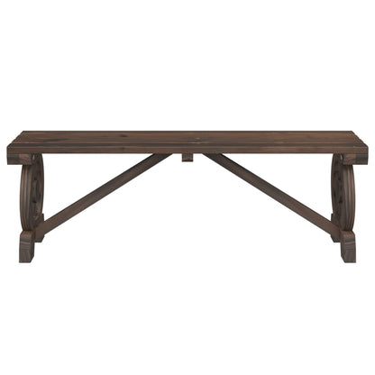 vidaXL Garden Benches 2 pcs Solid Wood Fir