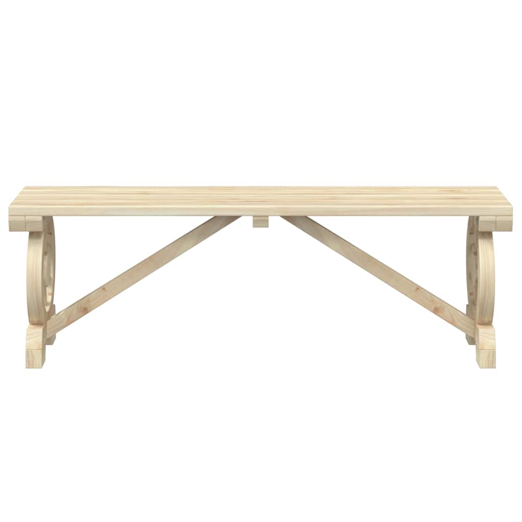 vidaXL 3 Piece Garden Dining Set Solid Wood Fir