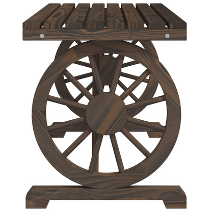 vidaXL Garden Dining Set | Burnt Wood | Solid Fir Wood | Medium | Durable