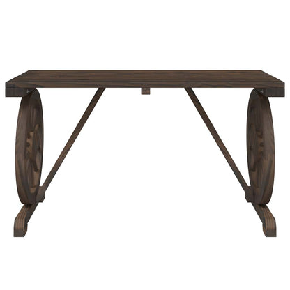 vidaXL 5 Piece Garden Dining Set Solid Wood Fir
