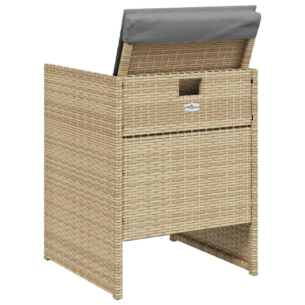 vidaXL Garden Chair | Set of 4 | Mix Beige, Light Grey