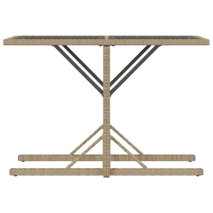 vidaXL 3 Piece Bistro Set with Cushions Beige Poly Rattan