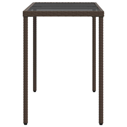 vidaXL 5 Piece Garden Dining Set with Cushions Brown Poly Rattan