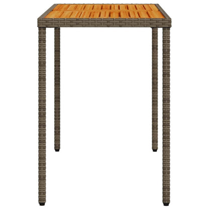 vidaXL 5 Piece Garden Dining Set with Cushions Grey Poly Rattan