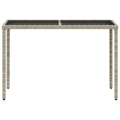vidaXL 5 Piece Garden Dining Set with Cushions Light Grey Poly Rattan