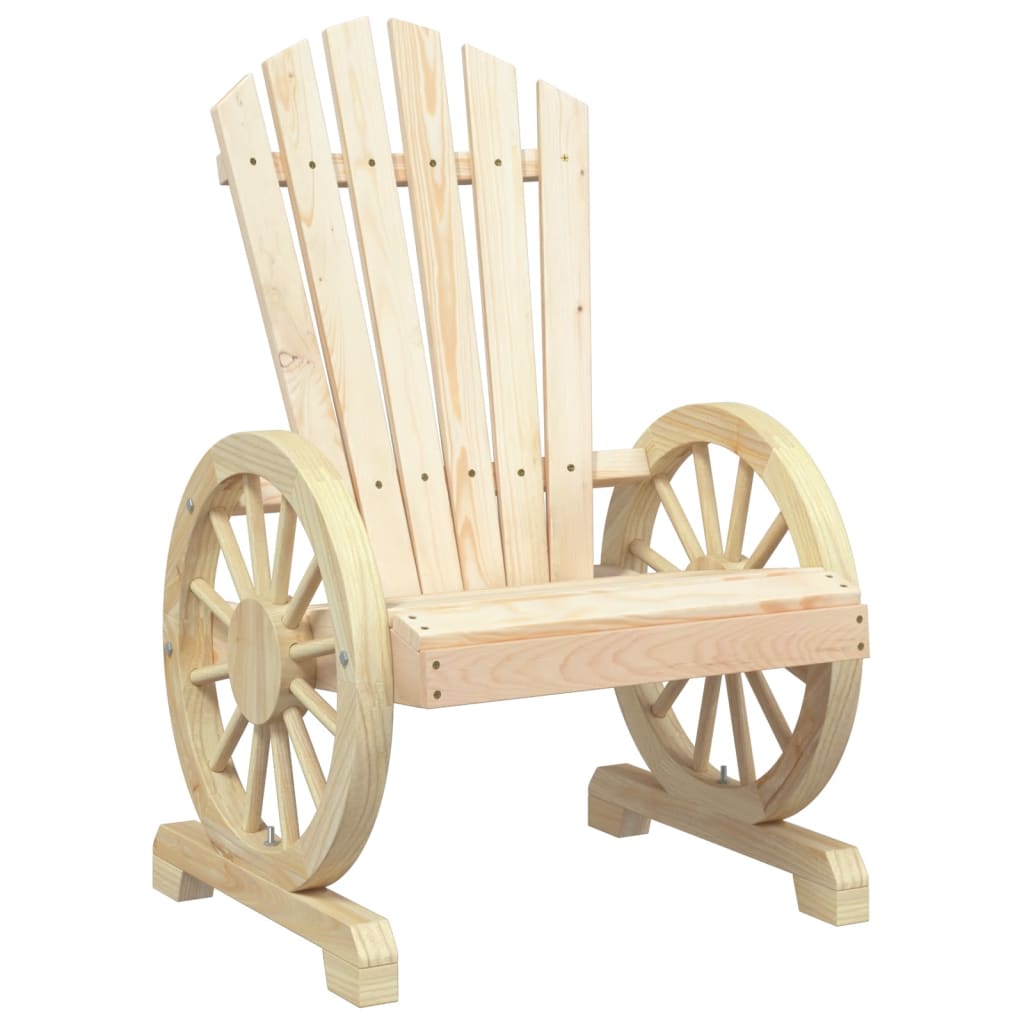 vidaXL Garden Adirondack Chair | Set of 2 | Natural wood | Solid fir wood