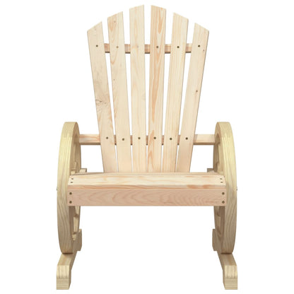 vidaXL Garden Adirondack Chair | Set of 2 | Natural wood | Solid fir wood