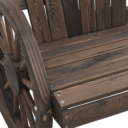 vidaXL Garden Adirondack Chair | Set of 2 | Burnt wood | Solid Fir Wood | Medium
