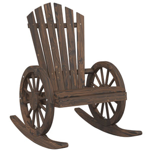 vidaXL Rocking Adirondack Chair Solid Wood Fir